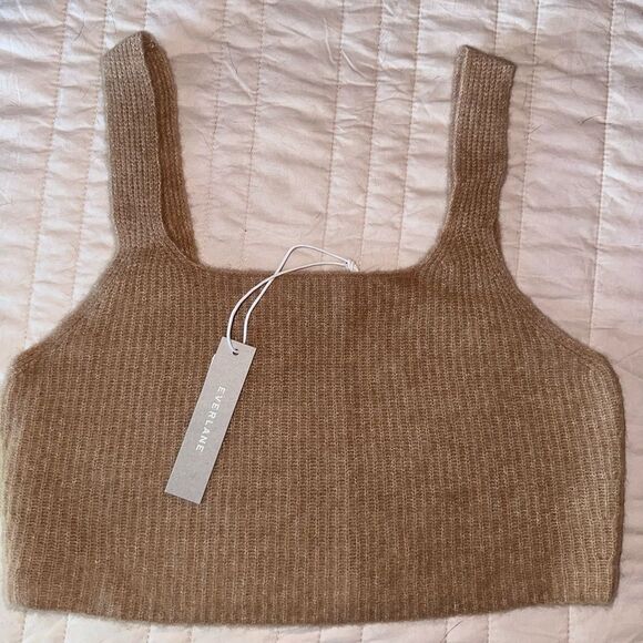 Everlane The Cozy Stretch Wool Blend Crop Tank Size Medium X2 NWTs - Picture 2 of 5